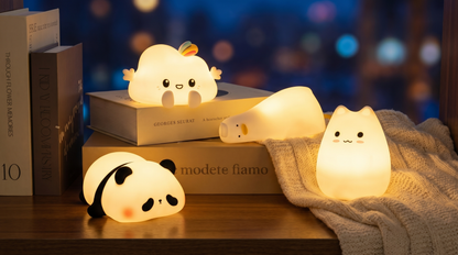 Pofuk koleksiyonu gece sahnesi - bulut panda kedi ordek