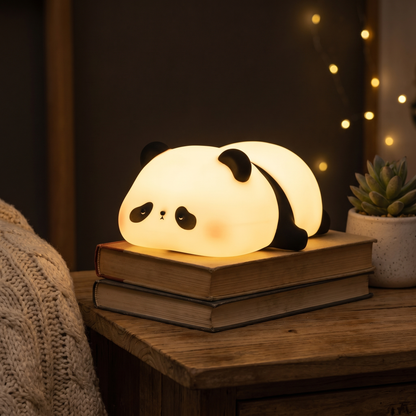 Panda gece lambasi gece sahnesi